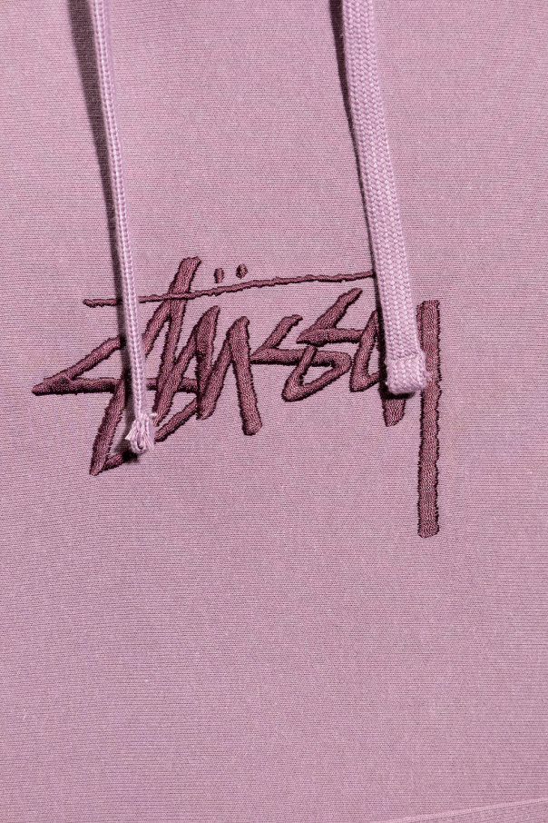 print zip - front hoodie Stussy - Schmaler Hoodie Grau